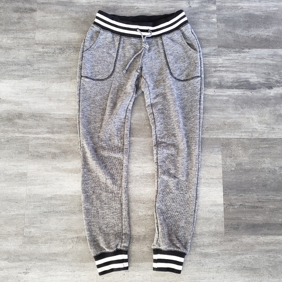 City Streets Pants - Grey Black Heathered City Streets Banded Sweats